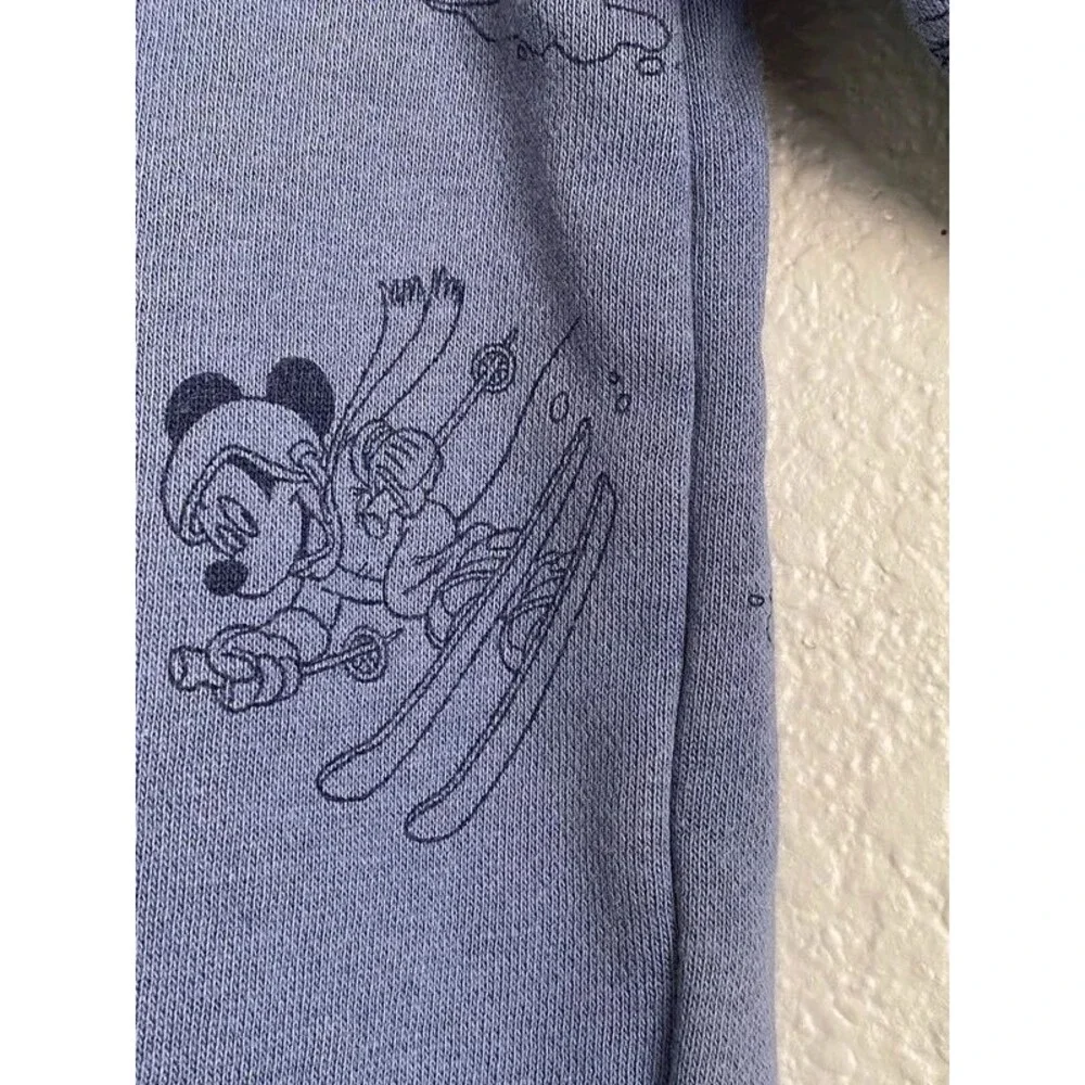 Baby Gap Disney Mickey Mouse Ski Sweatshirt Navy Blue Stripe 18-24M